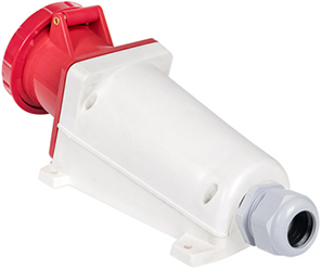 розетка силовая стационарная 135 3Р+РЕ+N EKF - сальник PG-29 в комплекте