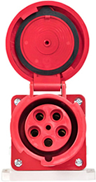 розетка силовая стационарная 135 3Р+РЕ+N EKF - внешний вид