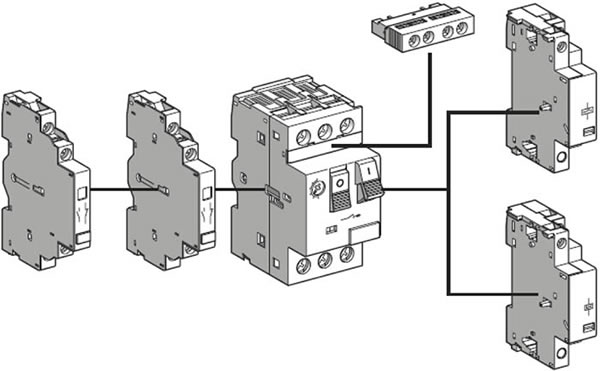 автомат защиты двигателя ВА431 DEKraft - установка аксессуаров