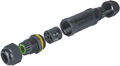 коннектор кабельный Navigator NTB-I01-3P-IP68 I-образный 3PIN - конструкция