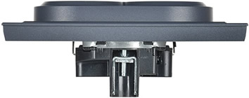 розетка 2-местная IEK РС12-3-БрМ Brite - вид сбоку