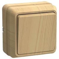 Октава сосна выключатель 1кл открытая 10А IP20 