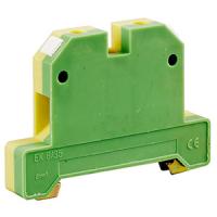 Зажим клеммный DIN-рейка 4мм2 35А желто-зеленый IEK 2шт