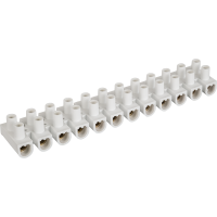 Клеммник ЗВИ 5А 12пар 4мм2 нг черный/белый 