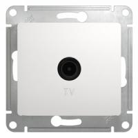 Глосса белый розетка TV оконечная скрытая 1-ая