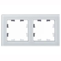 Атлас белый рамка 2-ая универсально стекло