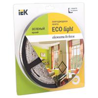 Лента свд 12В 4,8Вт/м 60свд/м зеленый 3528 IP65 IEK 