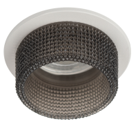 Светильник точечный GU5.3 круг белый/черный встраиваемый 