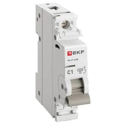 Автомат 1Р 1А C 4,5кА ВА47-63N EKF PROxima