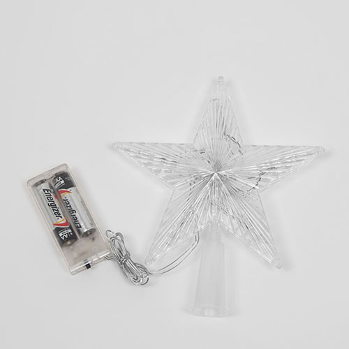 Фигура свд "Звезда" 15см 10свд теплый белый IP20 на елку, на батарейках (не в компл.)