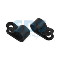 Серьга 12мм пластик черный Rexant 50шт