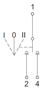 Выключатель нагрузки 1Р 25А ВРТ-63 3-позиционный IEK