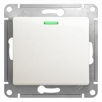 Глосса перламутр выключатель 1кл с подсветкой скрытая 10А IP20 