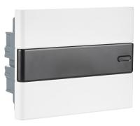 Бокс 12мод встраиваемый белый черная прозрачная дверь IP40 Trend ЭРА 