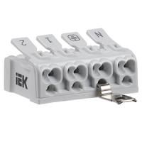 Клемма 4*2,5мм2 светло-серый IEK 