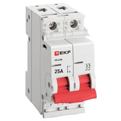 Выключатель нагрузки 2Р 25А ВН-63N EKF PROxima