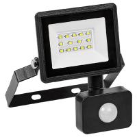 Прожектор свд 20Вт 6500К 1600лм черный датчик движения IP54 120° СДО06-20Д IEK 