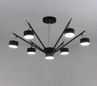 Светильник потолочный (люстра) 7*15Вт GX53 черный/хром