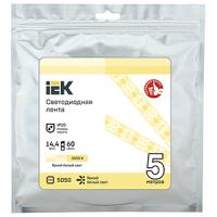 Лента свд 12В 14,4Вт/м 60свд/м 3000К 5050 IP20 IEK 5м