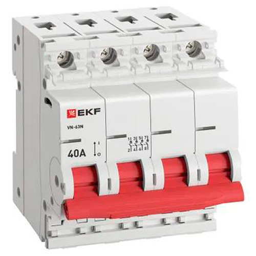Выключатель нагрузки 4Р 40А ВН-63N EKF PROxima