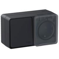 AtlasDesign Profi54 антрацит блок Р+В1кл открытая горизонтально IP54 