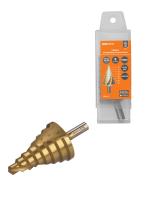 Сверло по металлу ступенчатое 10,0-45,0мм шаг 4мм HSS TDM