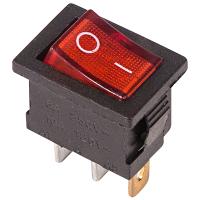 Выключатель RWB-206, SC-768 ON-OFF 6А 250В индикатор красный mini