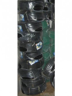 Шланг 20мм гофра ПВД 4атм -5..40°С 20м Аквамир черный