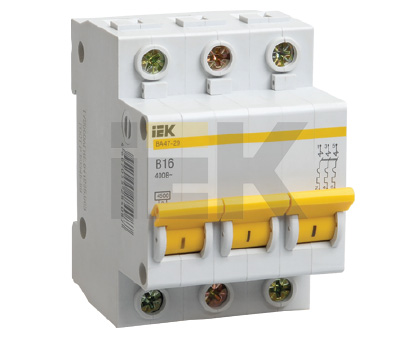 Автомат 3Р 25А B 4,5кА ВА47-29 IEK 
