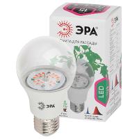 Фито лампа свд 220В Е27 10Вт стандарт прозрачная красно-синий ЭРА для рассады