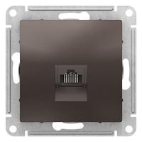 AtlasDesign мокко розетка RJ45 скрытая 1-ая  