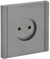 Фортепиано сталь розетка скрытая 1-мест IP20 