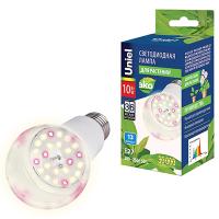 Фито лампа свд 220В Е27 10Вт стандарт прозрачная белый Uniel для растений