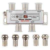 Делитель TVх4 5-1000МГц  +5шт F "Silver" Rexant