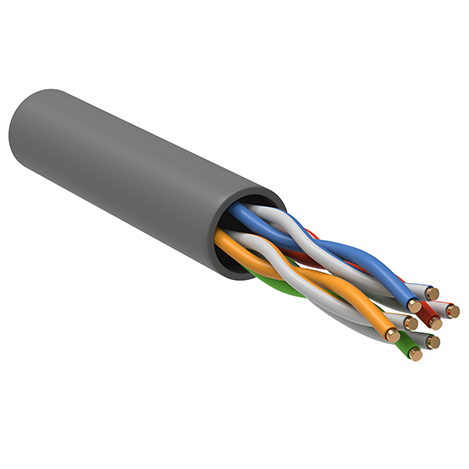 UTP 4*2*0,5 Cat5e серый поливинилхлорид (пвх) кабель внутренний коробка(305м)24AWG РЕЕСТР РПП GENERI