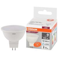 Лампа свд GU5.3 5Вт 6500К 400лм MR16 матовая  Osram LED Value