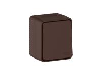 Атлас Профи коричневый выключатель 1кл открытая 10А IP54  