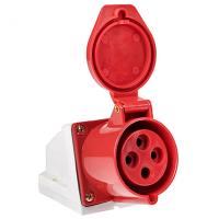 Розетка силовая стационарная 16А 3P+PE IP44 114 EKF 