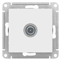 AtlasDesign белый розетка TV проходная скрытая 1-ая  