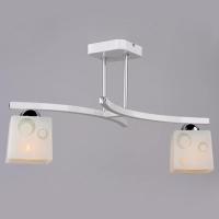 Светильник потолочный (люстра) 2*40Вт E27 белый/хром Лаговица