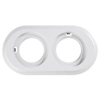 Бирони белый рамка 2-ая горизонтально пластик