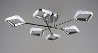 Светильник потолочный (люстра) свд 72Вт  5400лм хром/белый пульт диммер 
