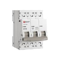 Автомат 3Р 10А D 4,5кА ВА47-63N EKF PROxima 