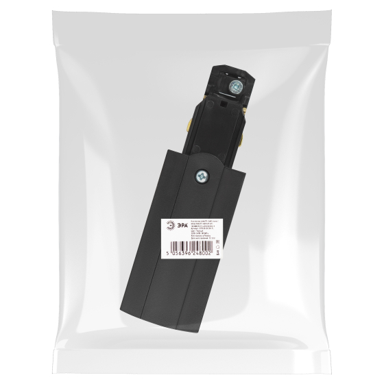 Ввод питания ЭРА STR-30-B-CN-PL типа PL для трехфазного шинопровода левый черный