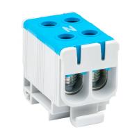 Клемма вводная DIN-рейка 50мм2 160А синий EKF двойная