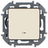 Инспириа слоновая кость выключатель 1кл с подсветкой скрытая 10А IP20 