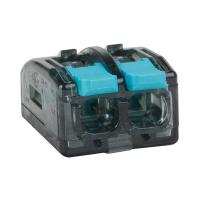 Клемма 2*4,0мм2 с рычажком прозрачный КЭАЗ OptiKit СМК 221-412 (12 шт)