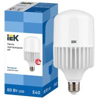 Лампа свд 220В E40 80Вт 6500К 7200лм цилиндр T136 матовая IEK 