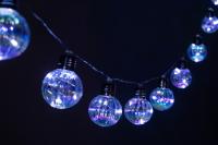 Гирлянда свд на солнечной батарее 3800мм IP44 Радужные лампочки