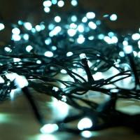 Гирлянда нить 5м белый 50свд с контроллером IP20 зеленый провод 8 режимов